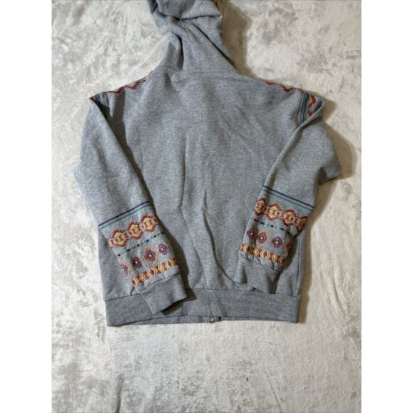 Women’s Driftwood Voyager Way Hoodie Aztec Embroidered Gray Size Small - Picture 11 of 13